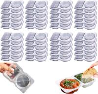 New 40-Pack Double Compartment Condiment Containers with Lids