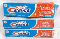 Crest Kid's Cavity Protection Gel Sparkle Fun 100mL x 3, Lot4257GC, Exp 08/2027, CDA Approved