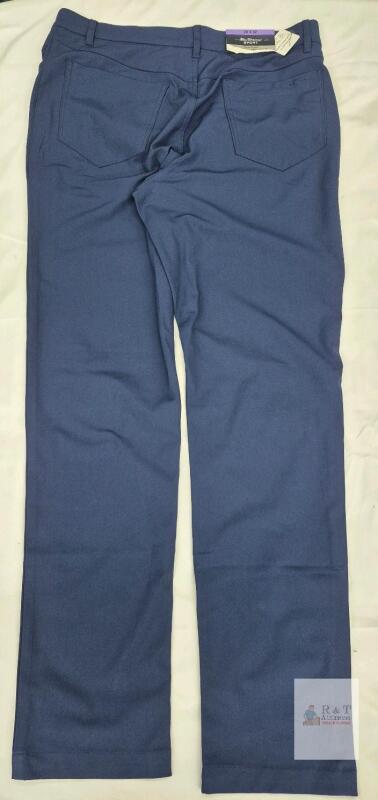 NEW Ben Sherman Sport Tech Pant Navy Blue, 30x32, Moisture-Wicking Stretch Slim Fit