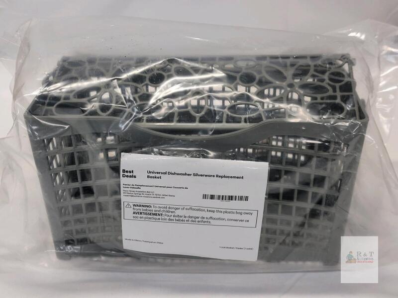 NEW Best Deals Universal Dishwasher Silverware Basket, Gray, Fits Most Brands,