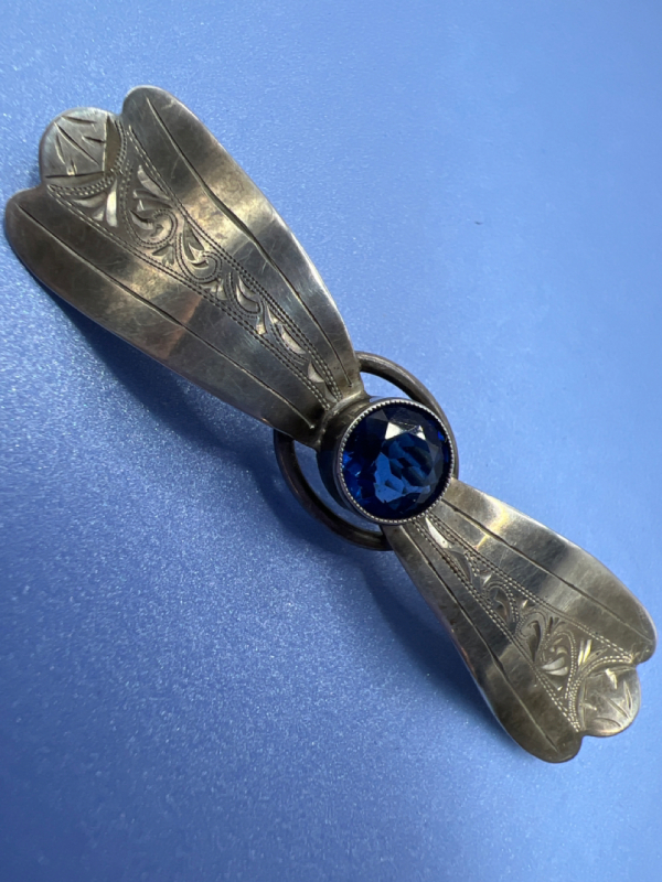 835 Sterling Vintage signed Handarbeit Brooch