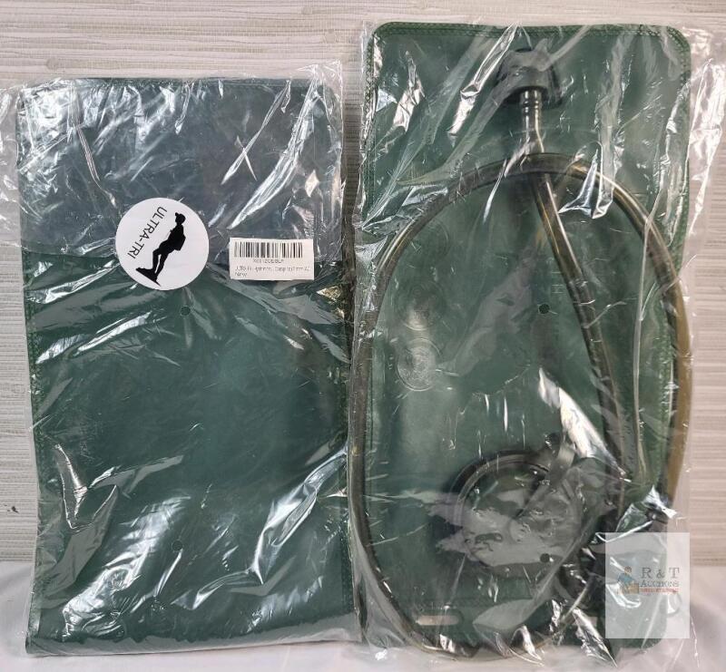 Two (2) New Ultra-Tri 2L Hiking/Camping Hydration Bladder Leakproof Water Bag .