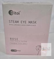 NEW Ditoi Steam Eye Mask 10-Pack, Rose Scent, Hyaluronic Acid, X0047SRZH3, 20&ndash;30 Min Use