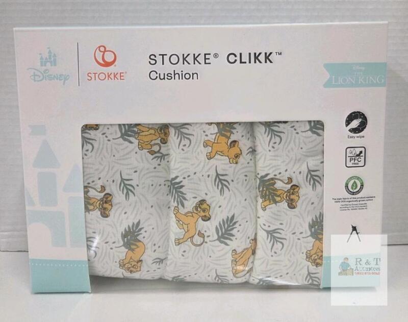 NEW Stokke Clikk Cushion Disney Lion King Edition, Organic Cotton, For Clikk High Chair, Item 546068