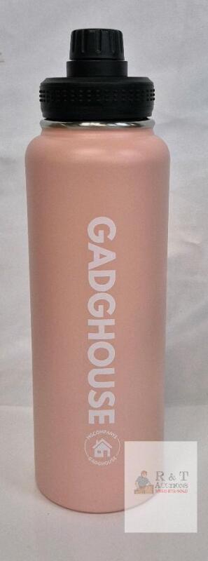 NEW GadgHouse 40 oz Stainless Steel Double-Wall Insulated Water Bottle, Blush Pink, Leakproof, X004MVAU0J