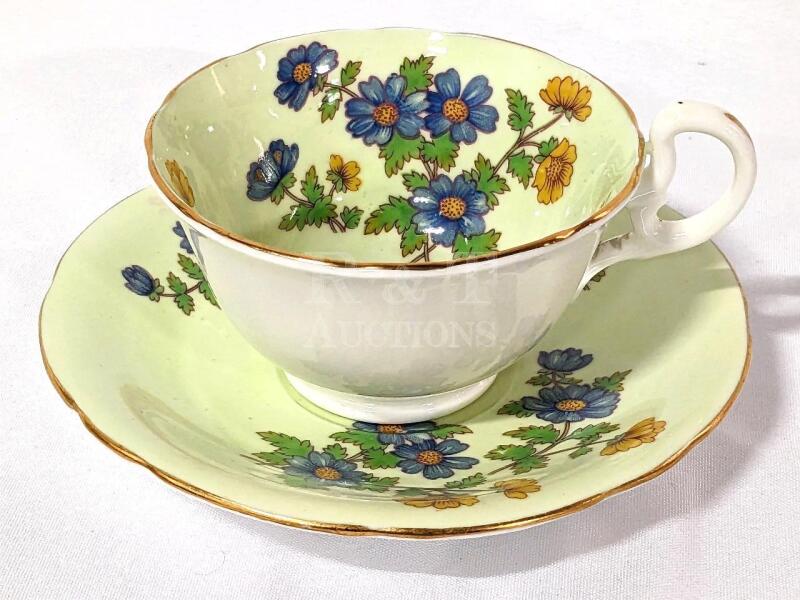 Vintage AYNSLEY Tea Cup & Saucer England Bone China.