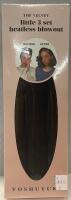 YOSHUYUKI Brown Velvet Heatless Blowout Rods 4 Piece Set, No Heat Hair Curling, Model X00486F18H