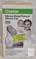 NEW Haakaa Manual Silicone Breast Pump & Cap, 4oz (100ml), BPA-Free, Food Grade, Portable
