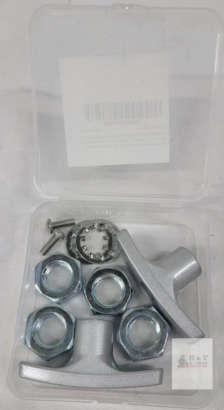 BOXOB RV Waste Valve Handle Kit, 2 Aluminum Handles, 4 Nuts, Screws, Gaskets, X004RWK8IR