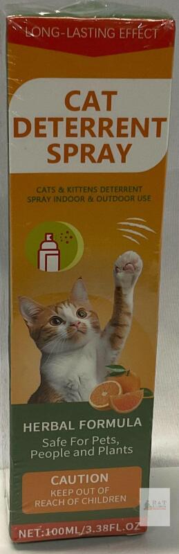 EWAIIDI Cat Deterrent Spray, Herbal Formula, 3.38 fl. oz (100 ml), Long-Lasting, X004Q4UN31
