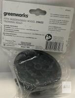 Greenworks 29622 Trimmer Head Dual Line 0.080" Bump-Feed Spool Fits Electric String Trimmers