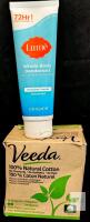 NEW Lume Whole Body Deodorant 3oz Unscented & Veeda 16 Regular 100% Cotton Tampons Lot