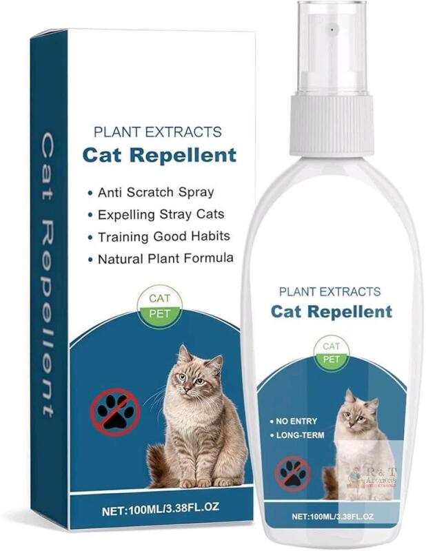 Yegbong 100mL Plant Extracts Cat Repellent Spray, Anti Scratch & Stray Deterrent, Exp 08/2028