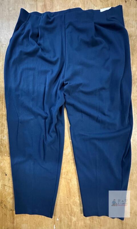 Lane Bryant designs & co Women's Plus Size Pants Navy 26/28W, Stretch, Polyester Blend, Tags