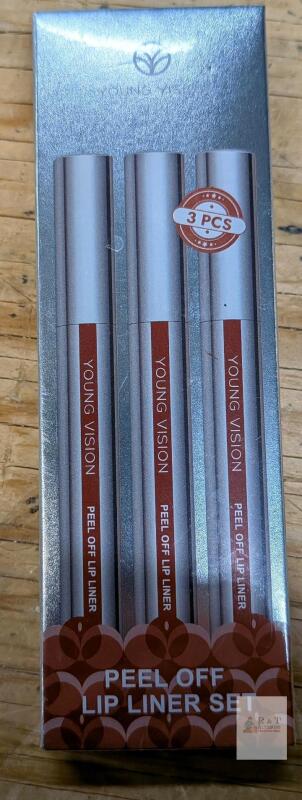 Young Vision Peel Off Lip Liner Set &ndash; 3-Piece Waterproof Matte Finish