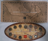 1999 Canadian Millennium Quarter Set in Display Holder
