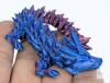 New 4-Piece 3D Printed Dragon Eggs Inside, Full Articulated Crystal Dragon Egg, Home Decor Flexible Joints Fidget Executive Desk for Adults Stress Relief Autism ADHD - 3