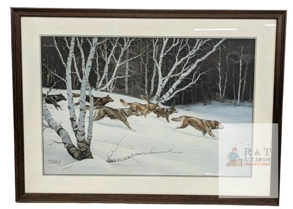 Silent Tracks by Andrew Kiss, Framed Print With Embossing in Bottom Left Corner, 30.25" &times; 22.2"