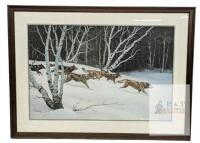 Silent Tracks by Andrew Kiss, Framed Print With Embossing in Bottom Left Corner, 30.25" &times; 22.2"