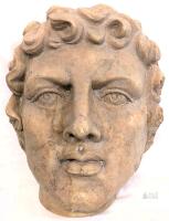 Large 16" Long Greek Head, Lightweight Fibreglass Decor, Very Surrealist!