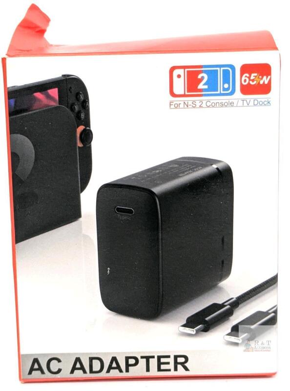 New CloudValkey AC Adapter For Nintendo Switch 2 Console / TV Dock