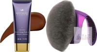 New Westmore Beauty Body Coverage Perfector Deep Radiance 207ml & Beauty Blend + Blur Body Kabuki Brush / Self Tanner Brush, Durable Vegan Bristles