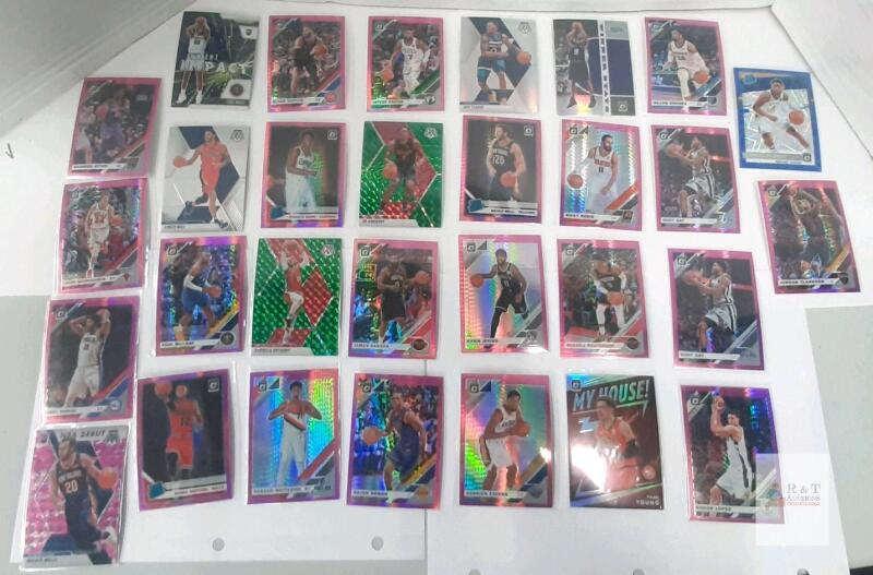 Panini NBA Basketball Cards Donruss Optic Mosaic Parallels Inserts Rookies Stars Penny Sleeves