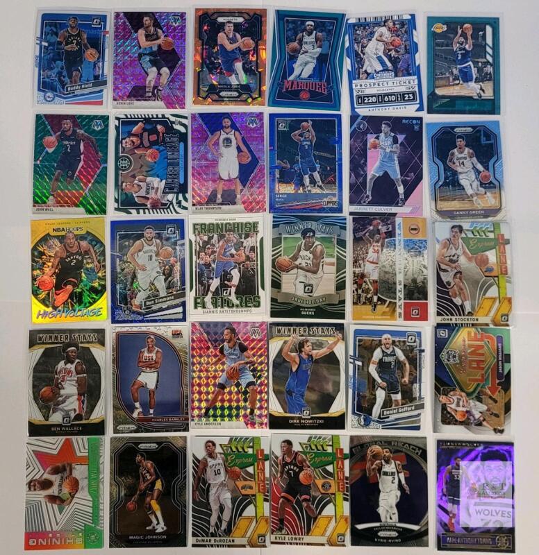 2019 - 2023 NBA Basketball Trading Card Singles , 30 Trading Cards