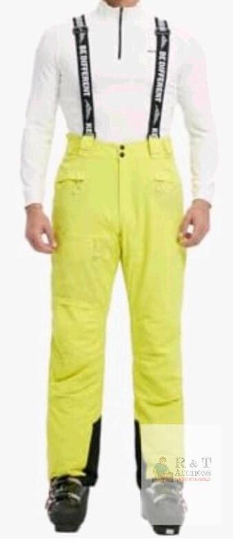 New sz XXL Fit Space Men's Ski Snow Pants Waterproof 15,000mm Removable Suspenders Insulated Warm Winter Hiking Snowboard Fleece Lined