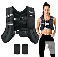 New PACEARTH Weighted Vest 16 Pounds Weight Vest with Reflective Stripe, Body Weight Vests Adjustable for Men, Women Workout, Strength Training, Running, Walking, Jogging