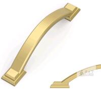 New Asimerdeco 10 Pack Brushed Gold Cabinet Pulls 8" Hole Centers, Handles for Kitchen Cabinet .