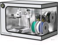 New TOPCUBE - Case for Bambu Lab A1 Mini Combo 3D Printer, Stainless Steel Frame Housing with LED Light, Fireproof, Dustproof, Noise Reducing, Constant Temperature, 735X