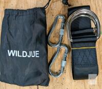 WILDJUE Hammock Tree Straps Kit &ndash; 8ft Length, 2" Wide, 2000 lbs Capacity, Includes Carabiners & Carry Bag