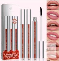 New YOUNG VISION 3-Pc Peel Off Lip Liner Stain Set, Tattoo Peel Off Lipliner, Matte Finish, Waterproof, Nude Matte Lip Contour for Women Makeup, Precise Lip Definition, Gift Set