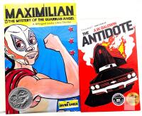 2 New Paperback Books : Maximilian & The Mystery of the Guardian Angel (A Bilingual Lucha Libre Thriller) & The Antidote by A. W. Baldwin