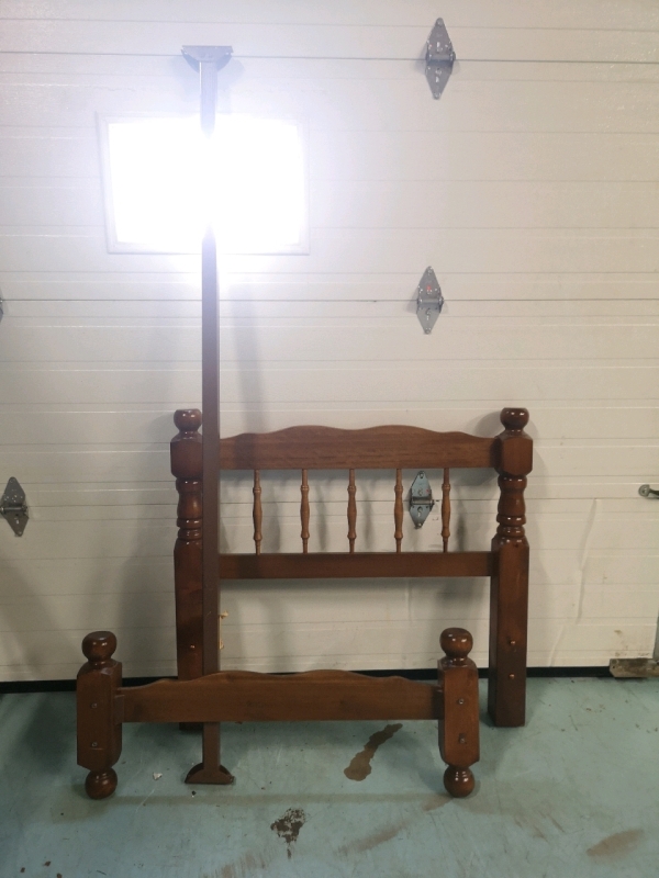 Wooden Twin Bed - Rails, Headboard and Footboard