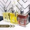 New Gofogofo Olive Oil Dispenser for Kitchen, Cooking Oil and Vinegar Dispenser Set, Olive Oil Bottle, Soy sauce dispenser, coffee syrup bottles - Set of 3 Silver - 2