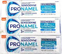 New 3-Pack Sensodyne ProNamel Clinical Enamel Strength Deep Clean Toothpastes, 65.2g ea [exp 11/2026]