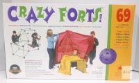 Crazy Forts 69 Piece Construction Toy Set, 25 Balls & 44 Sticks, Ages 5+, Made in Canada, STEM