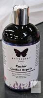Butterfly Naturals Certified Organic Castor Oil, 16.9 fl oz, Expeller Pressed, Hexane-Free