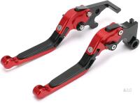 New 2pc Clutch Lever, Bike Brake Levers Adjustable Brake Clutch Levers CNC Aluminum Alloy Motorcycle Brake Clutch Control Bike Brake Handle Replacement for MT25 MT‑03 R25 R3
