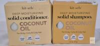 Kitsch Deep-Moisturizing Solid Conditioner & Shampoo Bars, 2.7 oz & 3.2 oz, Toasted Vanilla & Macadamia Milk