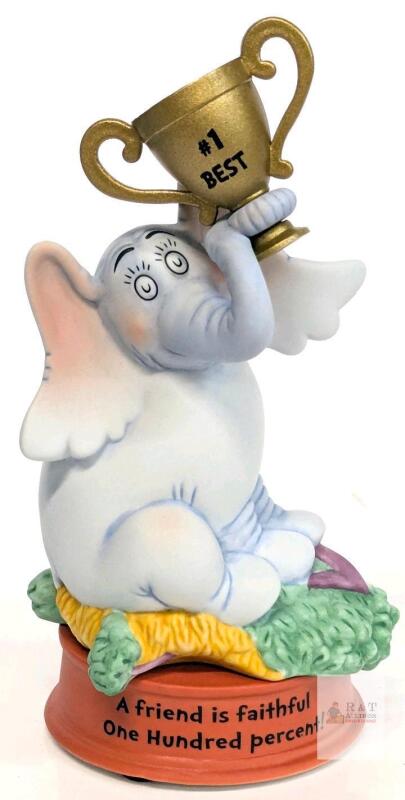 As-New Vintage DR. SEUSS "A Faithful Friend", Horton Hears a Who Collectable Numbered Porcelain Figure