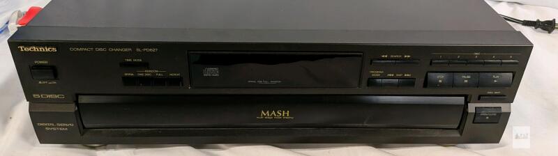 Technics SL-PD627 5-Disc CD Changer, MASH, Servo, 120V, Japan, Serial FD2EA44409