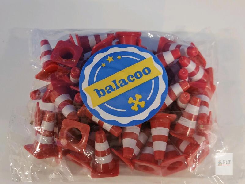New - 50 Mini Roadblock Cones for Toy Cars and Trucks , 1" tall