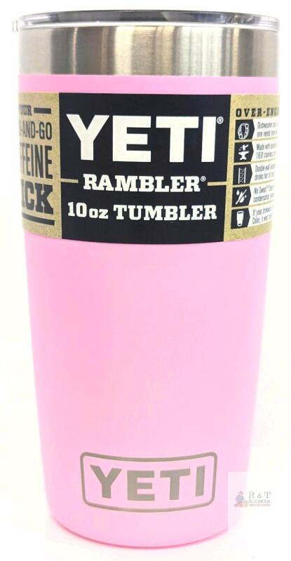 NEW YETI Rambler 10 oz Tumbler MS 4550 Pink, Stainless Steel, Insulated, 2022, Dishwasher Safe