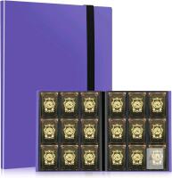 New 9-Pocket Trading Card Binder, 20 Pages for 360 Card Capacity Collection Binder, Card Folder for MTG, TCG, Game Cards & Sports Cards (Purple)