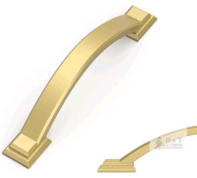 Asimerdeco 10 Pack Brushed Gold Cabinet Pulls 8" Hole Centers, Handles for Kitchen Cabinet .