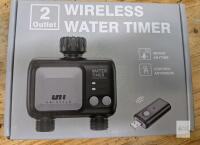 Unistyle WiFi Sprinkler Timer 2 Zone HCT-626 with Gateway, 2 Outlets, Remote Control