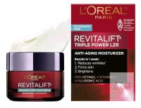 New L&rsquo;Or&eacute;al Paris Day Moisturizer, Revitalift Triple Power LZR, With Pro-Retinol, Vitamin C + Hyaluronic Acid, Reduces Look of Wrinkles, Firms Skin, Smoother Texture, Fragrance-Free, Skincare, 50 ml